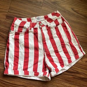 BDG urban outfitters striped mom shorts